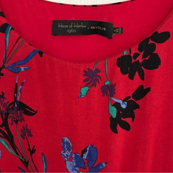 HOUSE OF HARLOW 1960 x REVOLVE Siri Dress in Red Fleur - Picture 3 of 5